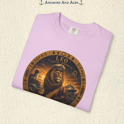 Leo Zodiac Shirt | Celestial Seas - Rule the Tide