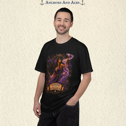 Goddess of Chance Shirt| Art Nouveau Casino Graphic Tee| Vintage Lucky Gambling T-Shirt