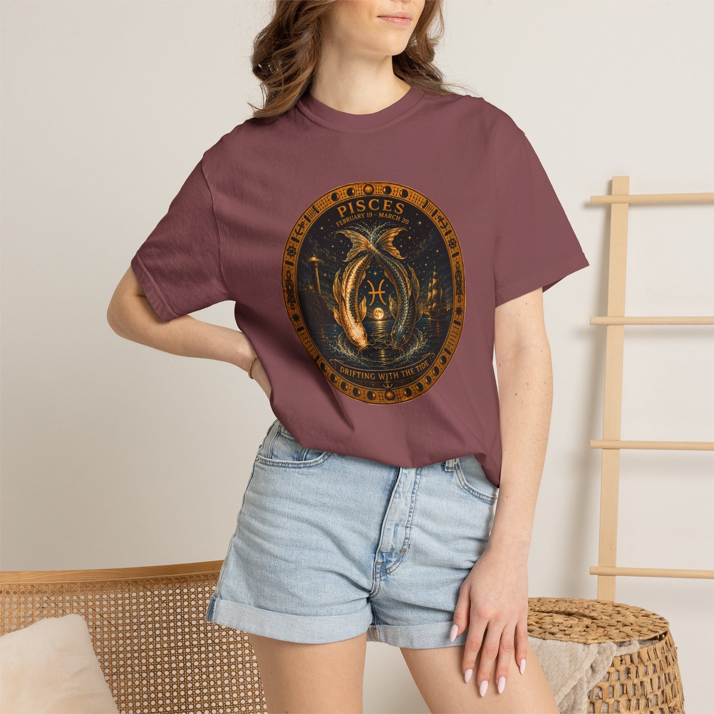 Pisces Zodiac Shirt | Celestial Seas - Drifting With The Tide