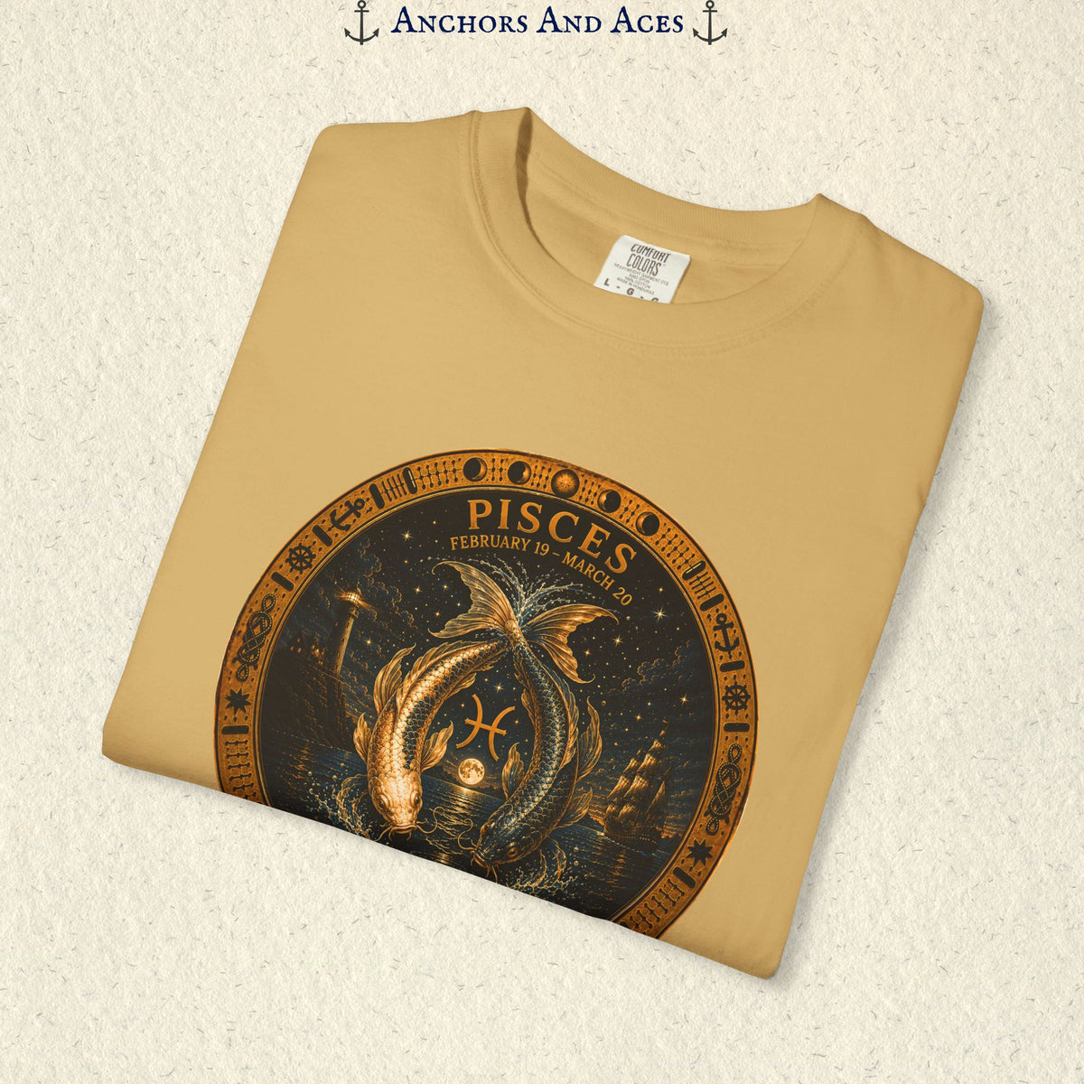Pisces Zodiac Shirt | Celestial Seas - Drifting With The Tide