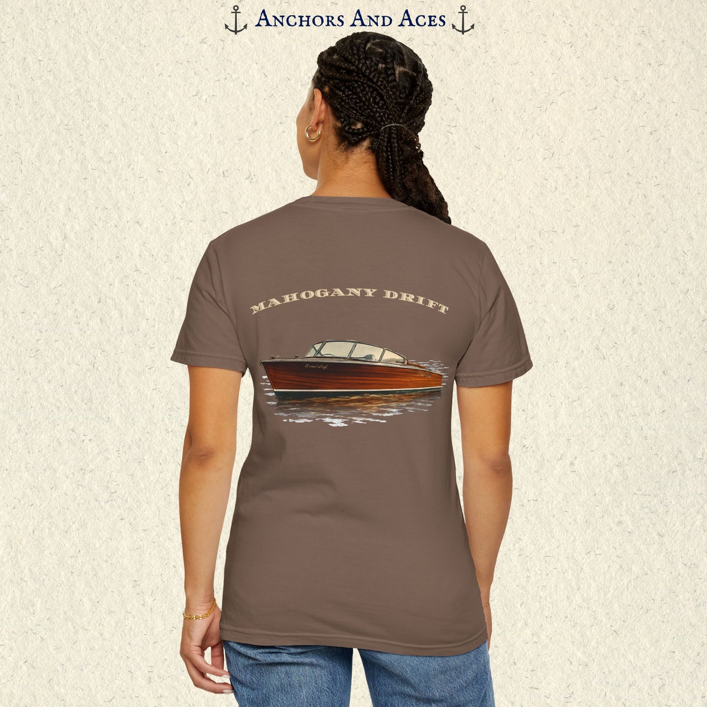 Mahogany Boat Shirt | Wooden Boat Tee | Lake Life Shirt | Ski Boat Shirt