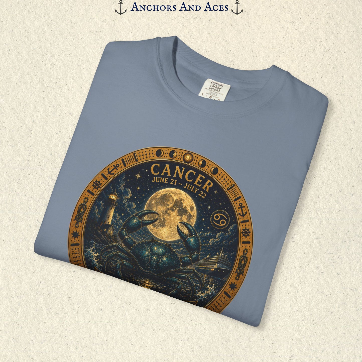 Cancer Zodiac Shirt | Celestial Seas- Guided by the Moon