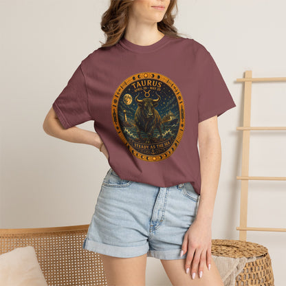 Taurus Zodiac Shirt |Celestial Seas - Steady as the Sea