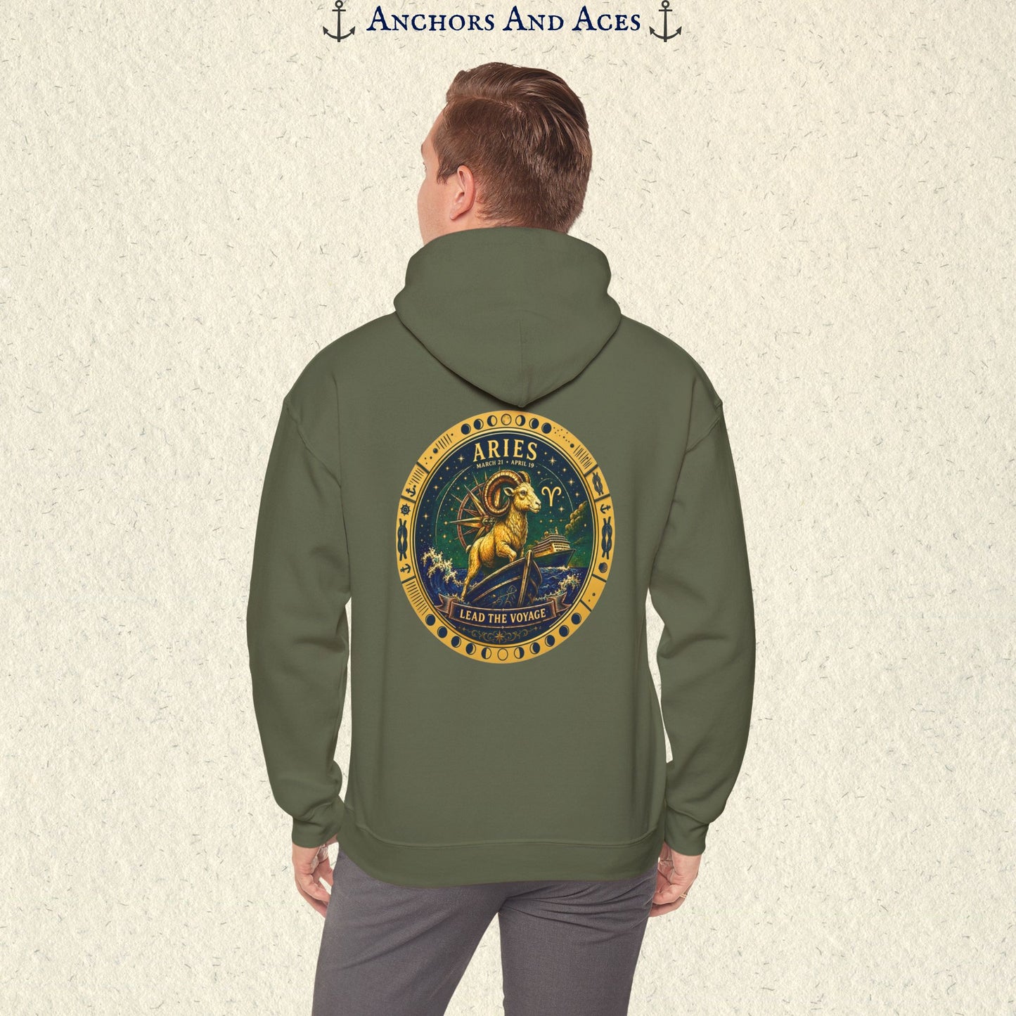 Aries Zodiac Hoodie | Celestial Seas Zodiac Hoodie Collection