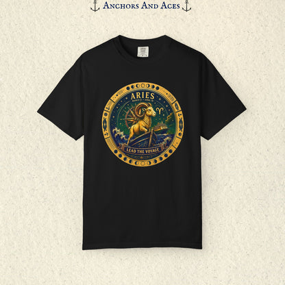 Aries Zodiac Shirt | Celestial Seas – Lead the Voyage