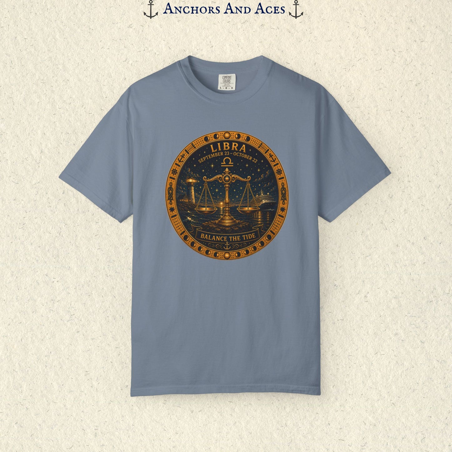 Libra Zodiac Shirt | Celestial Seas – Balance The Tide