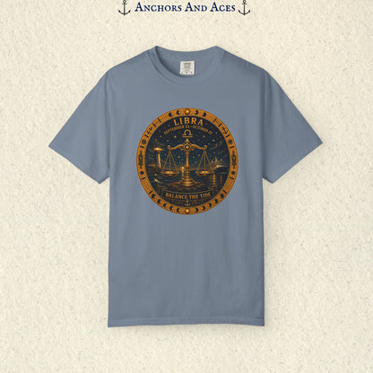 Libra Zodiac Shirt | Celestial Seas – Balance The Tide
