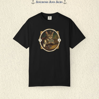 Vintage Poker Cat Shirt | Funny Casino Cat Graphic Tee