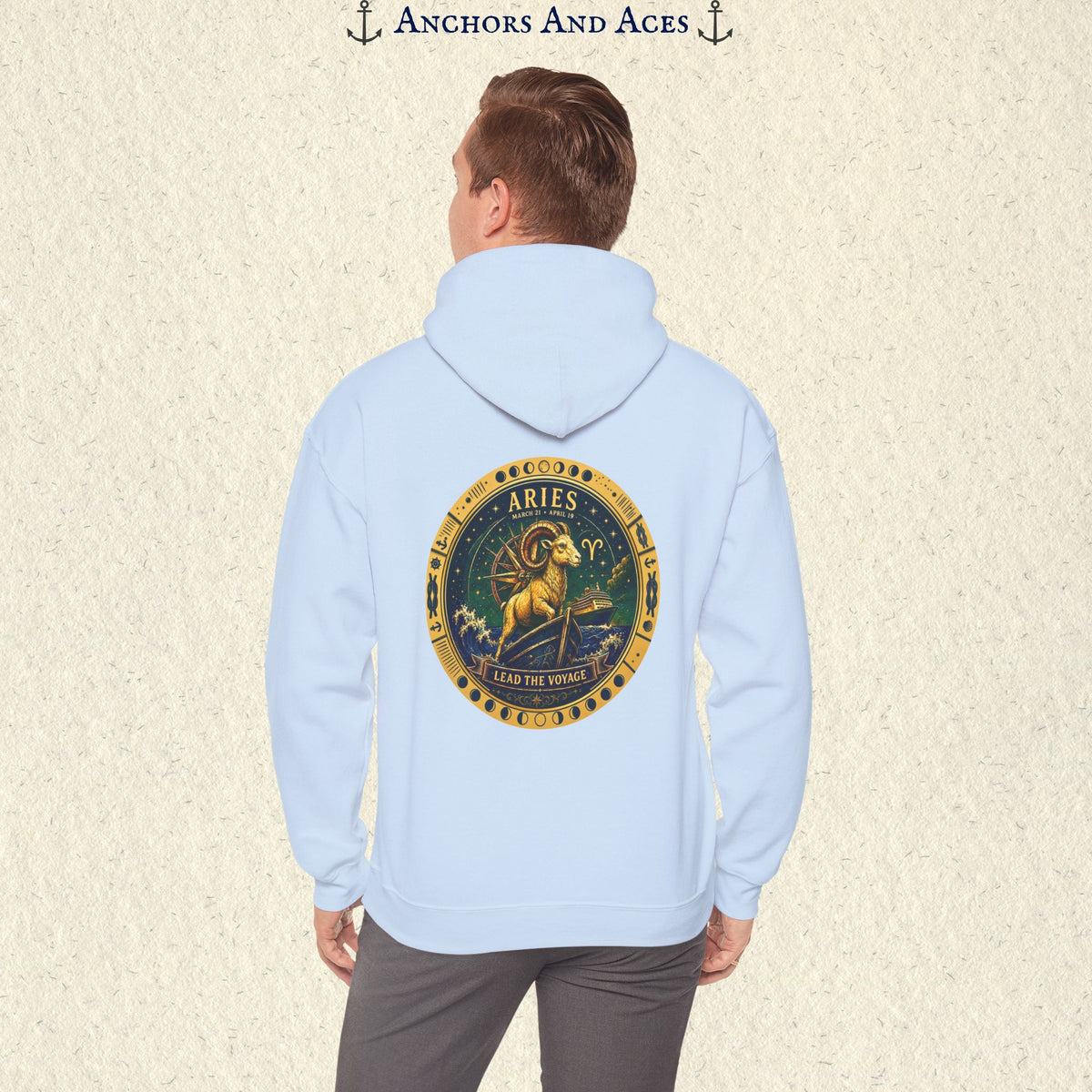 Aries Zodiac Hoodie | Celestial Seas Zodiac Hoodie Collection
