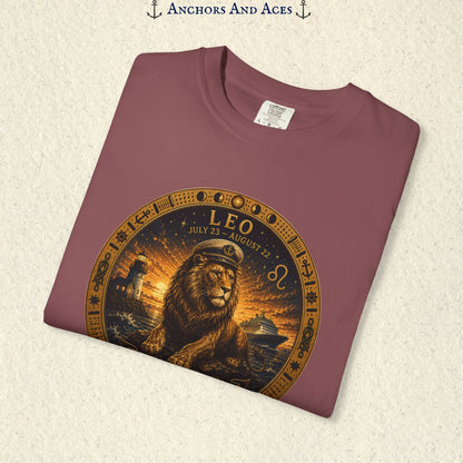 Leo Zodiac Shirt | Celestial Seas - Rule the Tide