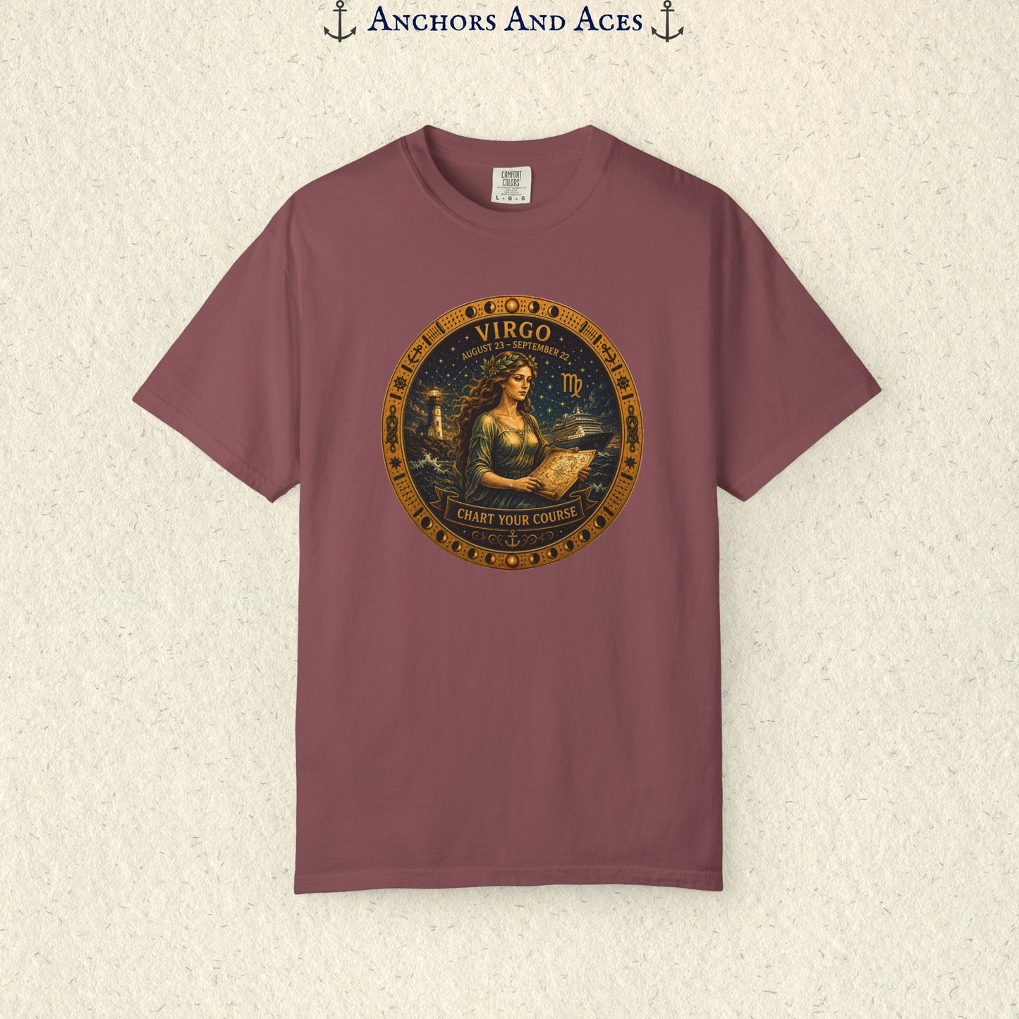 Virgo Zodiac Shirt | Celestial Seas – Chart Your Course