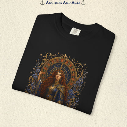 Goddess of Destiny Shirt| Art Nouveau Casino Graphic Tee| Vintage Lucky Gambling T-Shirt
