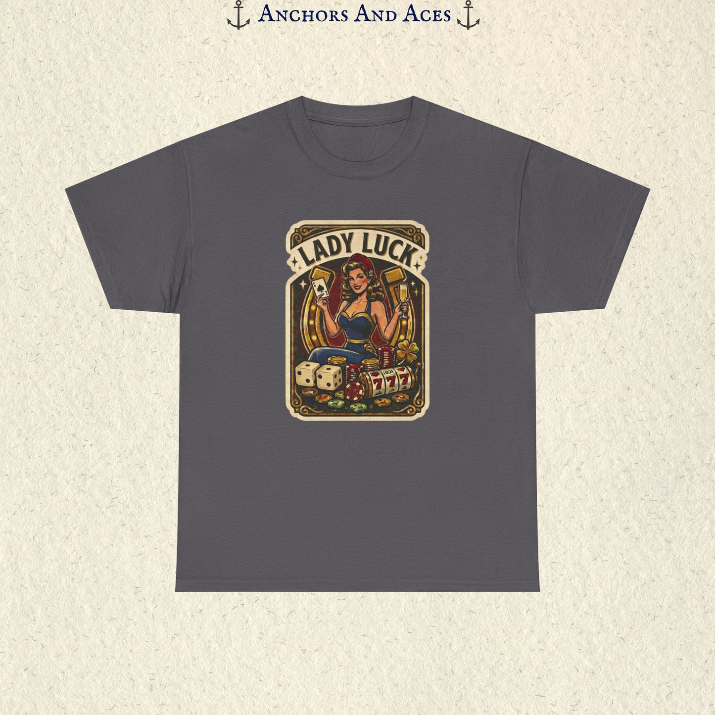 Lady Luck | Vintage Casino Graphic Tee