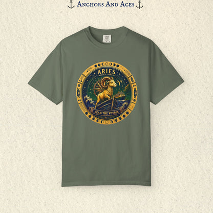 Aries Zodiac Shirt | Celestial Seas – Lead the Voyage