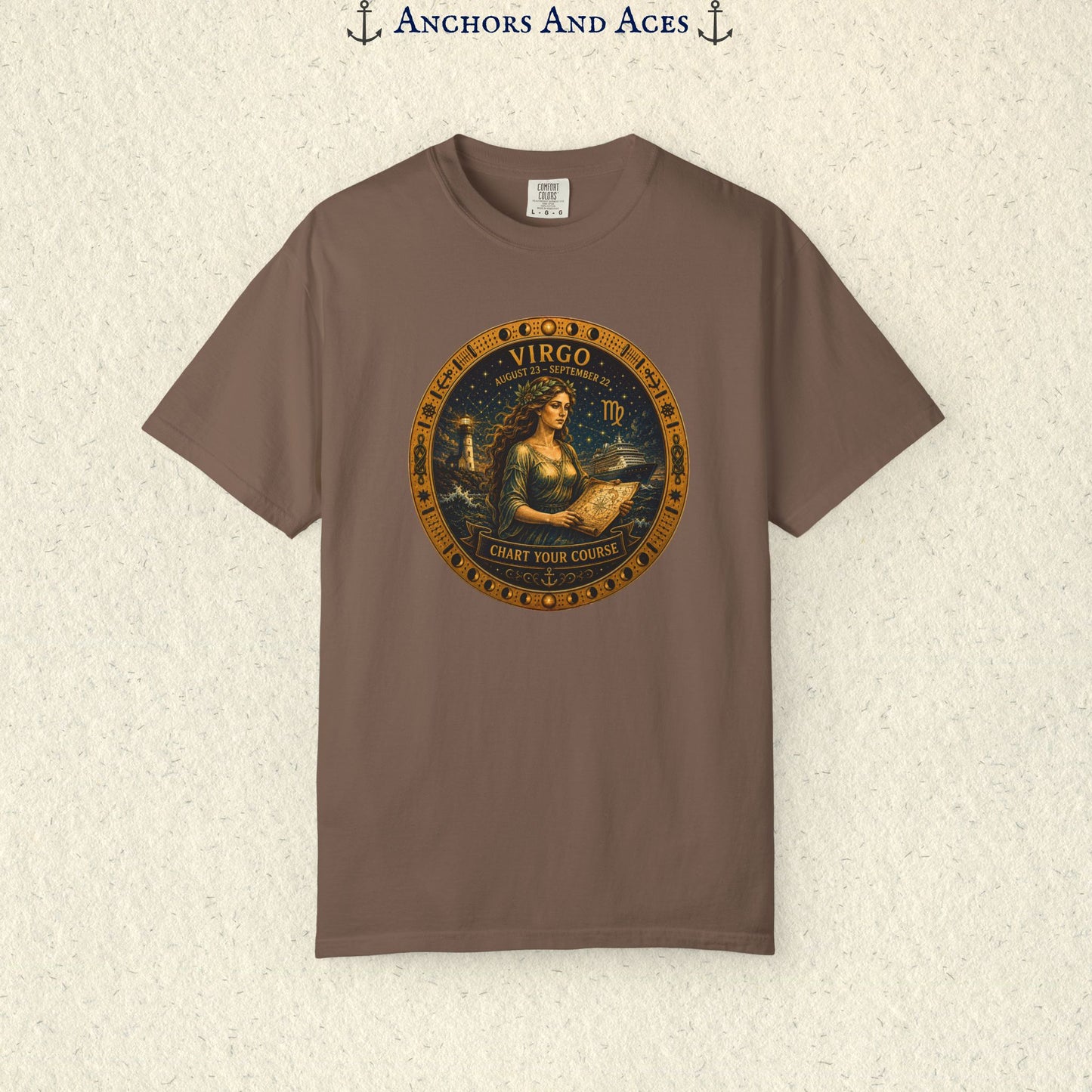Virgo Zodiac Shirt | Celestial Seas – Chart Your Course