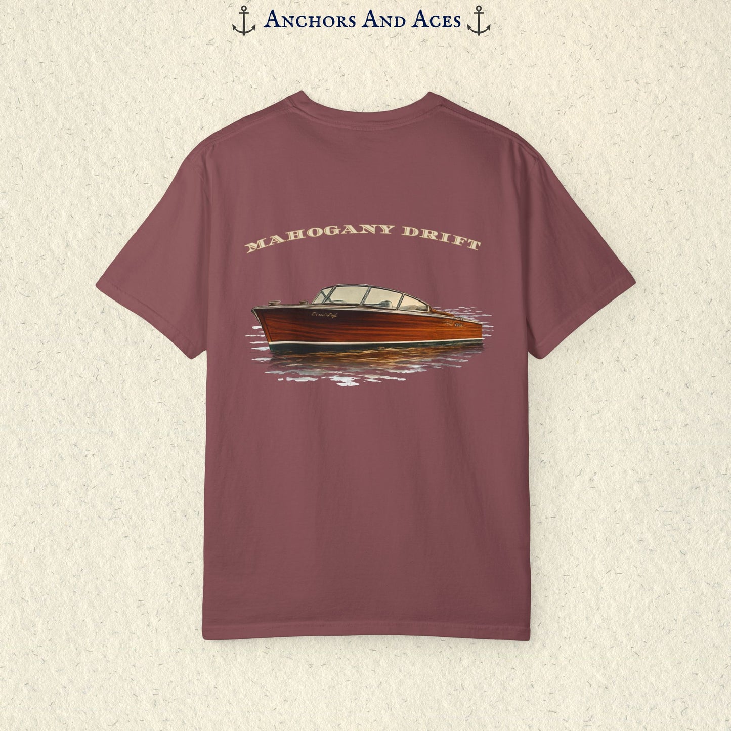 Mahogany Boat Shirt | Wooden Boat Tee | Lake Life Shirt | Ski Boat Shirt