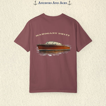 Mahogany Boat Shirt | Wooden Boat Tee | Lake Life Shirt | Ski Boat Shirt