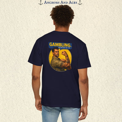 Strongman Inspired | Funny Gambling Graphic Tee (Back Print)