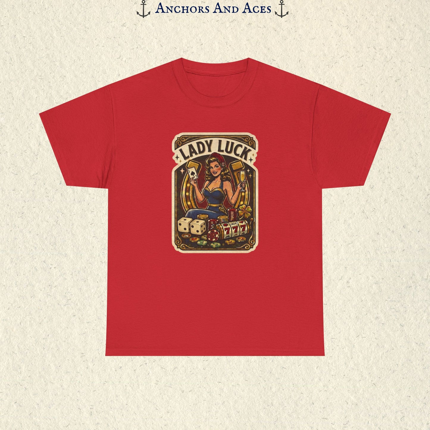 Lady Luck | Vintage Casino Graphic Tee