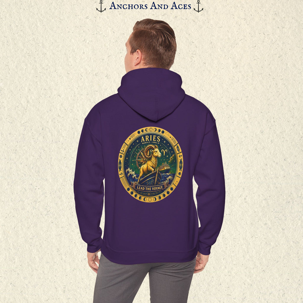Aries Zodiac Hoodie | Celestial Seas Zodiac Hoodie Collection