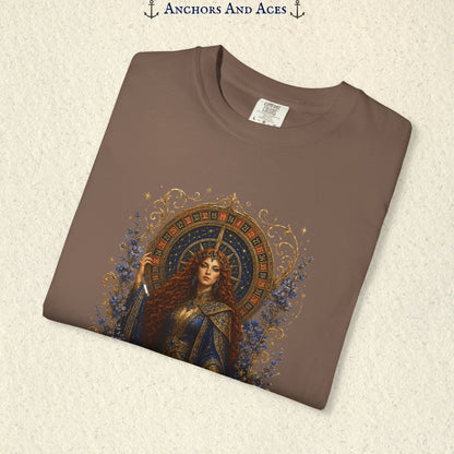 Goddess of Destiny Shirt| Art Nouveau Casino Graphic Tee| Vintage Lucky Gambling T-Shirt