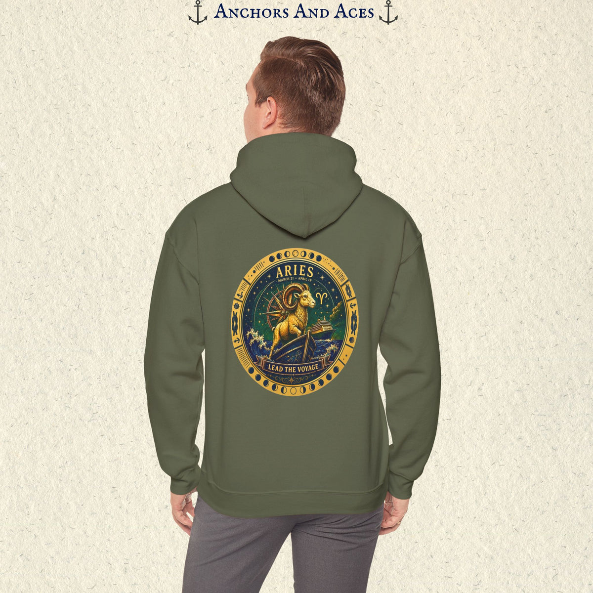 Aries Zodiac Hoodie | Celestial Seas Zodiac Hoodie Collection