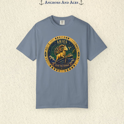 Aries Zodiac Shirt | Celestial Seas – Lead the Voyage