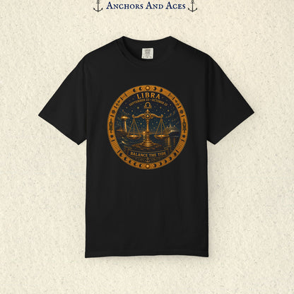 Libra Zodiac Shirt | Celestial Seas – Balance The Tide