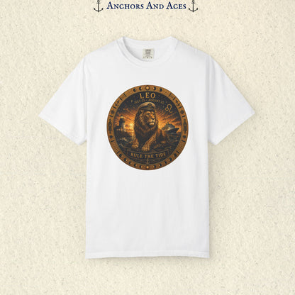 Leo Zodiac Shirt | Celestial Seas - Rule the Tide
