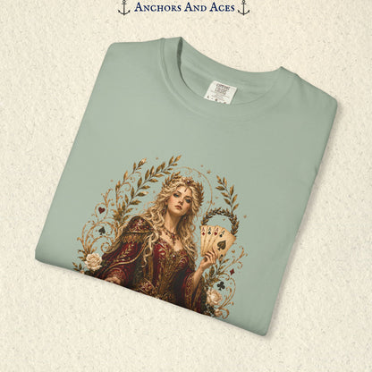 Art Nouveau Casino Graphic Tee| Goddess of Victory| Vintage Lucky Gambling T-Shirt