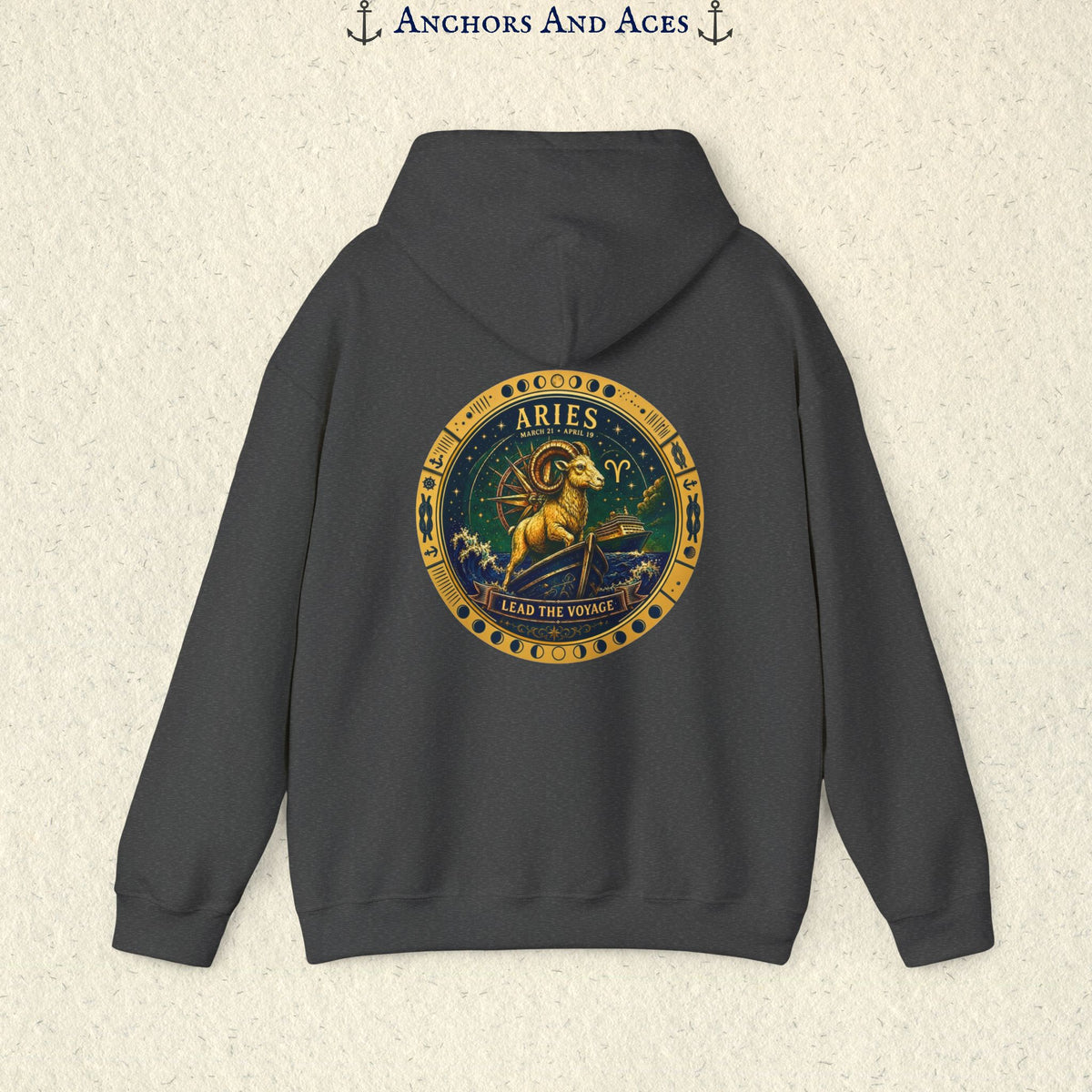 Aries Zodiac Hoodie | Celestial Seas Zodiac Hoodie Collection