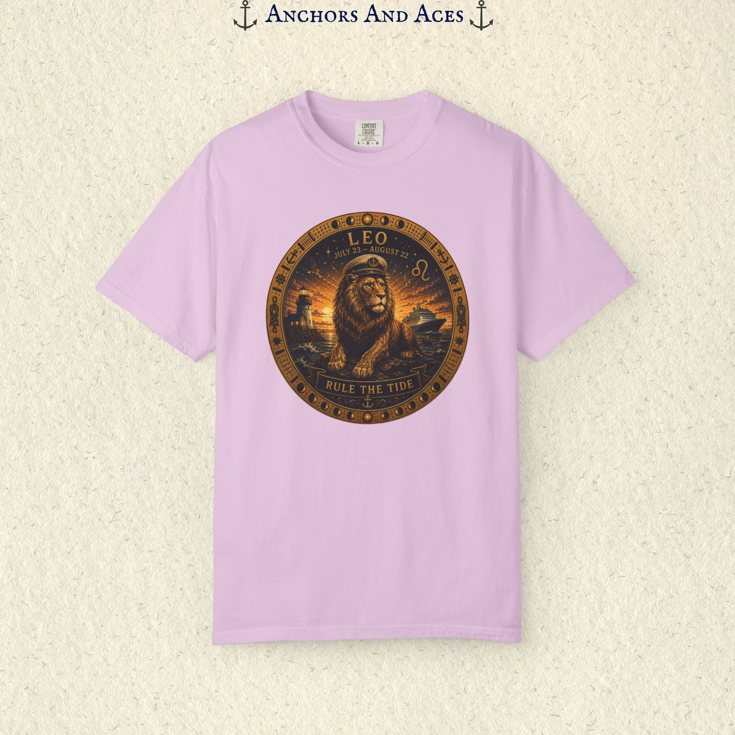 Leo Zodiac Shirt | Celestial Seas - Rule the Tide
