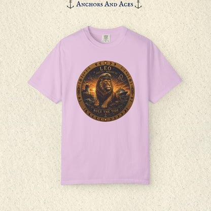 Leo Zodiac Shirt | Celestial Seas - Rule the Tide