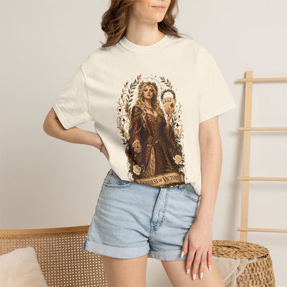 Art Nouveau Casino Graphic Tee| Goddess of Victory| Vintage Lucky Gambling T-Shirt