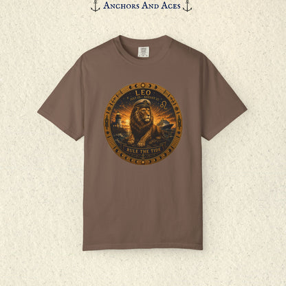Leo Zodiac Shirt | Celestial Seas - Rule the Tide