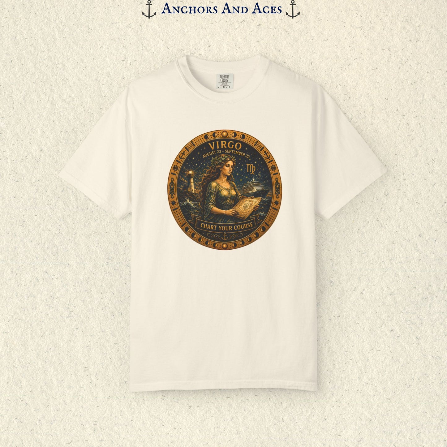 Virgo Zodiac Shirt | Celestial Seas – Chart Your Course