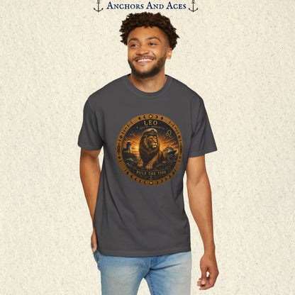Leo Zodiac Shirt | Celestial Seas - Rule the Tide
