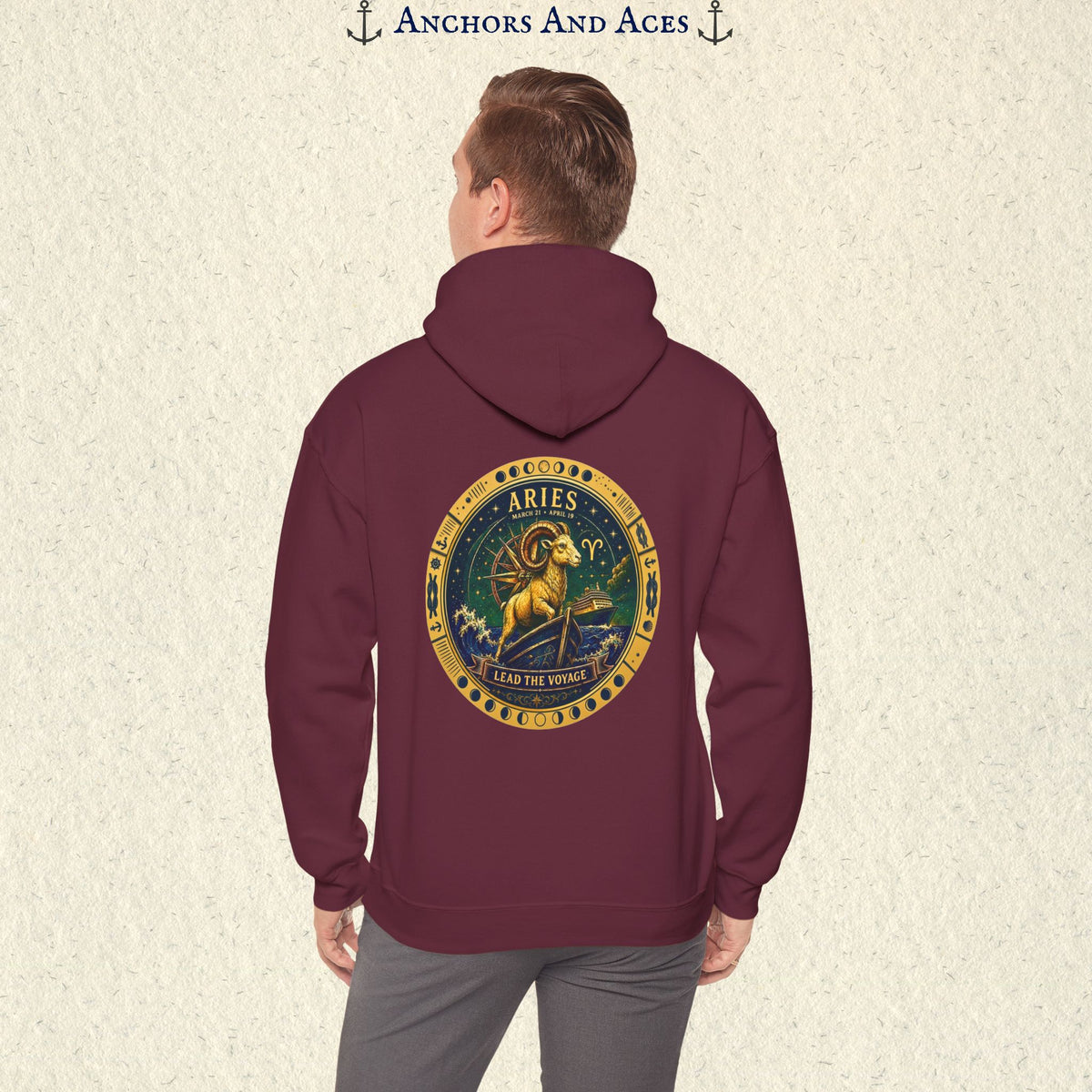 Aries Zodiac Hoodie | Celestial Seas Zodiac Hoodie Collection