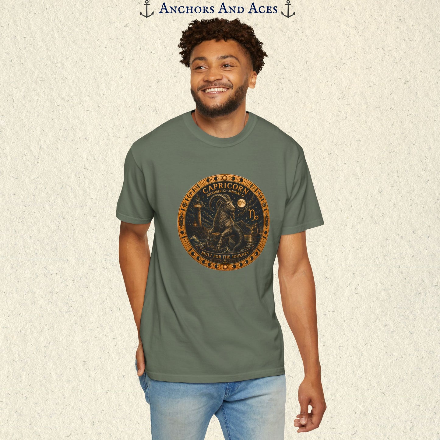Capricorn Zodiac Shirt | Celestial Seas - Built For The Journey