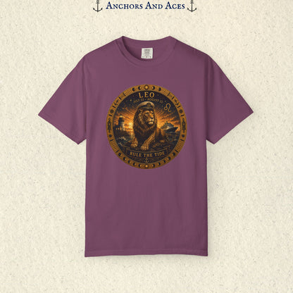 Leo Zodiac Shirt | Celestial Seas - Rule the Tide