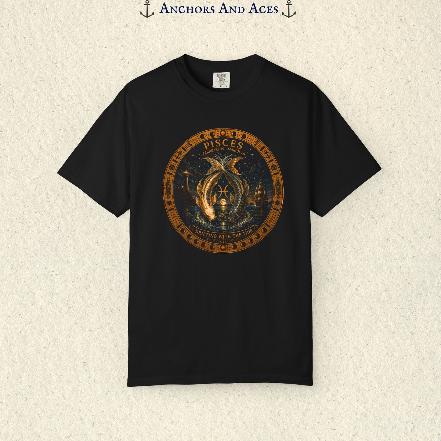 Pisces Zodiac Shirt | Celestial Seas - Drifting With The Tide