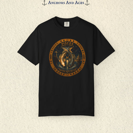 Pisces Zodiac Shirt | Celestial Seas - Drifting With The Tide
