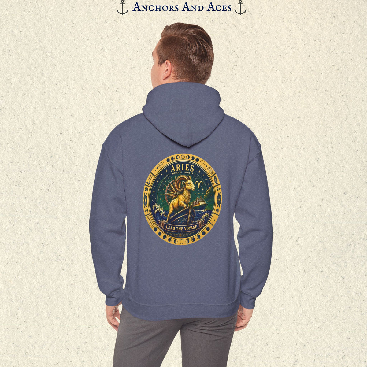 Aries Zodiac Hoodie | Celestial Seas Zodiac Hoodie Collection