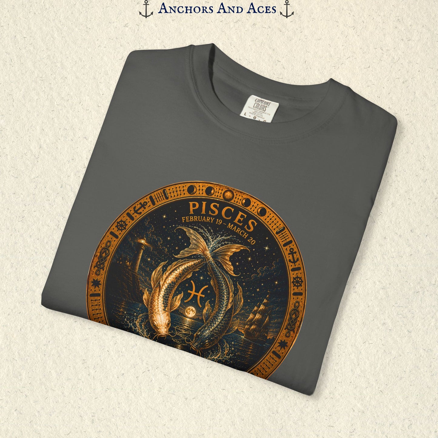 Pisces Zodiac Shirt | Celestial Seas - Drifting With The Tide