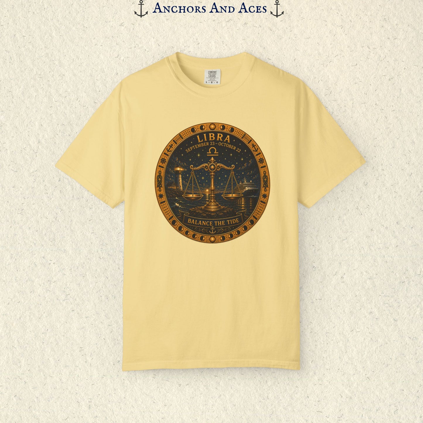 Libra Zodiac Shirt | Celestial Seas – Balance The Tide