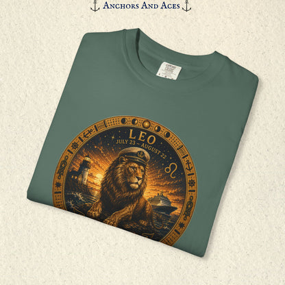 Leo Zodiac Shirt | Celestial Seas - Rule the Tide