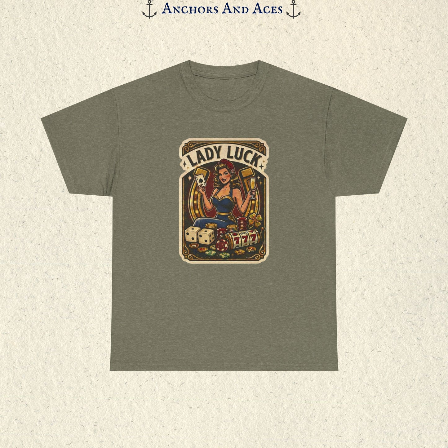 Lady Luck | Vintage Casino Graphic Tee