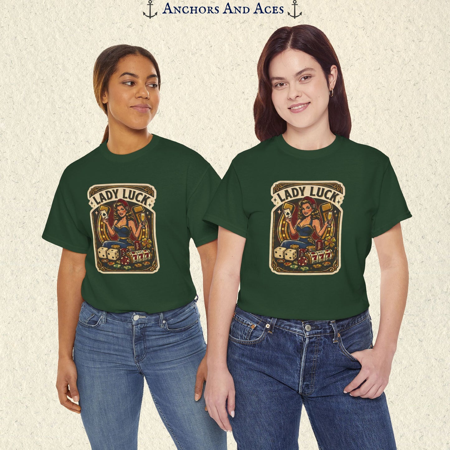 Lady Luck | Vintage Casino Graphic Tee