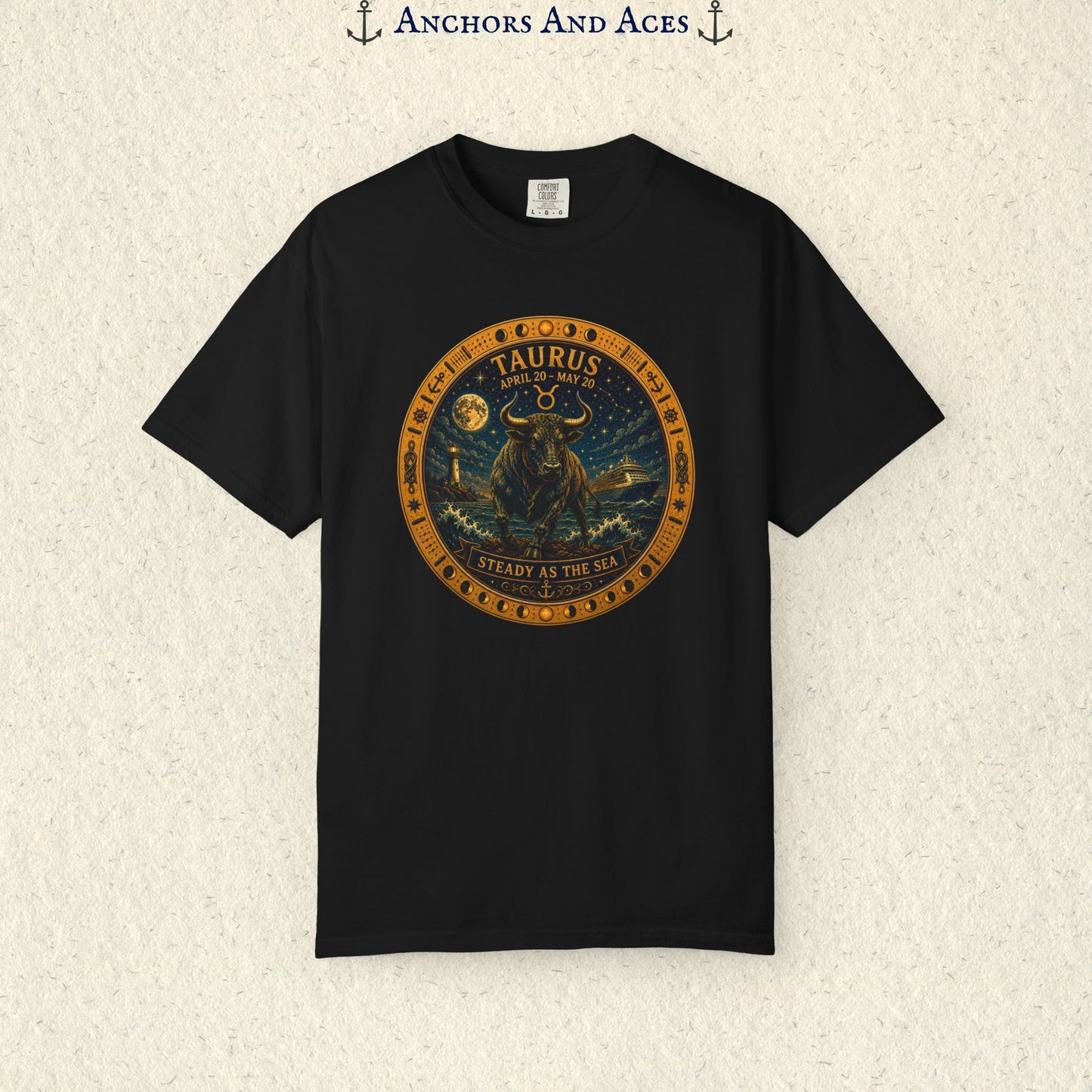 Taurus Zodiac Shirt |Celestial Seas - Steady as the Sea
