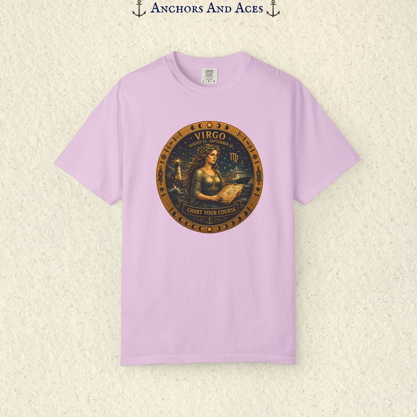 Virgo Zodiac Shirt | Celestial Seas – Chart Your Course